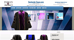 Desktop Screenshot of doctorategown.com