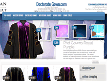 Tablet Screenshot of doctorategown.com